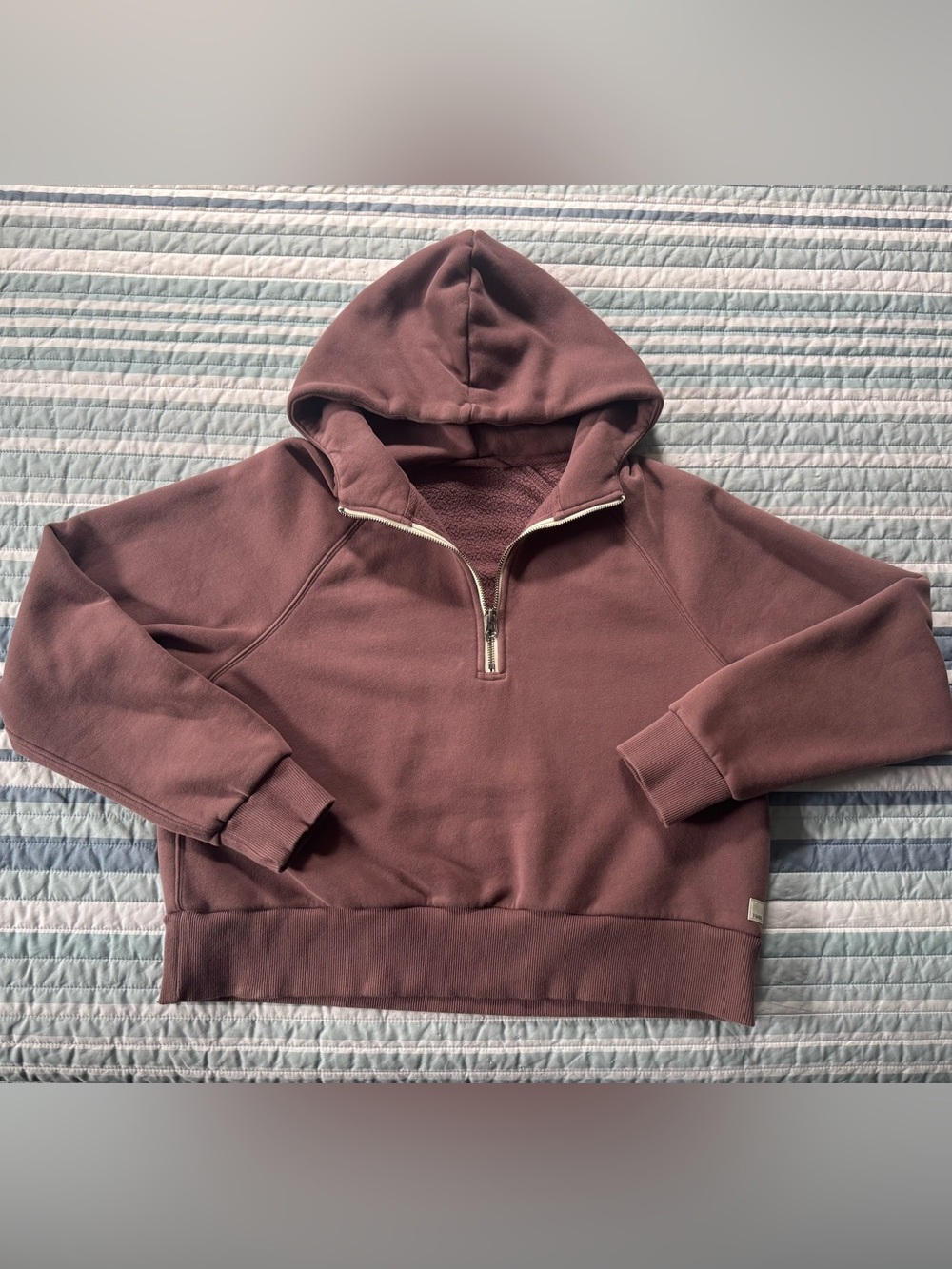 Like New Vuori Mauve Restore Half Zip Hoodie